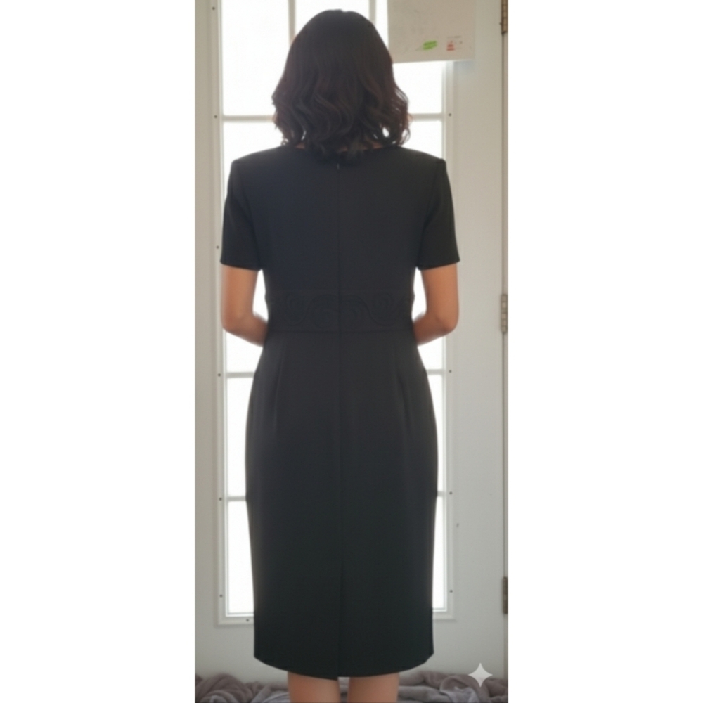 John Roberts Dress, Waistline Embroidered, Midi, GUC. ✔️ - Picture 3 of 10